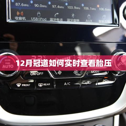 冠道胎壓實時監測，12月操作指南