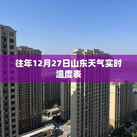 山東往年12月27日實時天氣溫度表