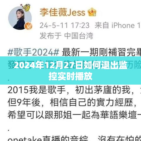 退出監控實時播放的方法與步驟