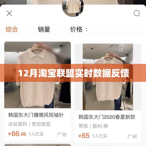 淘寶聯盟12月實時數據反饋解析