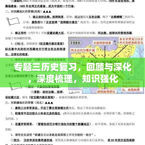 專題三歷史復習，回顧與深化，深度梳理，知識強化