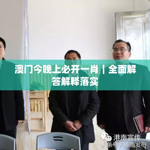 澳門(mén)今晚上必開(kāi)一肖｜全面解答解釋落實(shí)