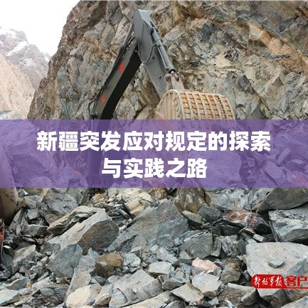 新疆突發應對規定的探索與實踐之路