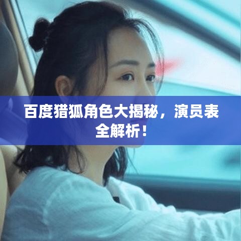 百度獵狐角色大揭秘，演員表全解析！