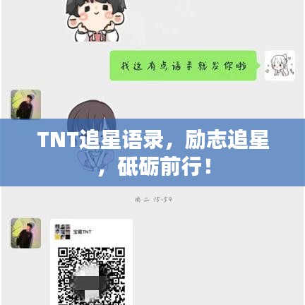 TNT追星語錄，勵志追星，砥礪前行！