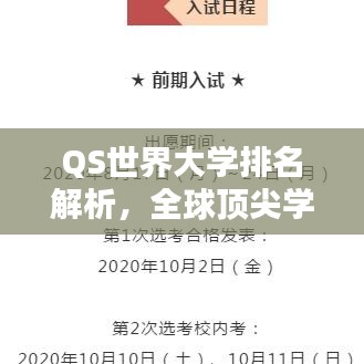 QS世界大學(xué)排名解析，全球頂尖學(xué)府榜單揭曉！