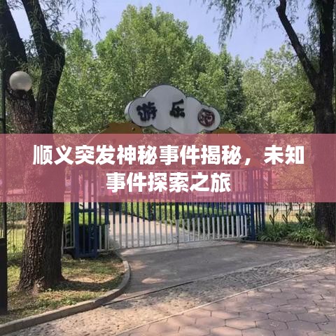 順義突發(fā)神秘事件揭秘，未知事件探索之旅