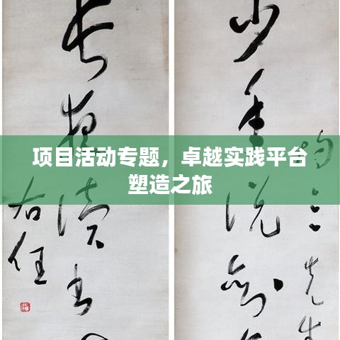 項目活動專題，卓越實踐平臺塑造之旅