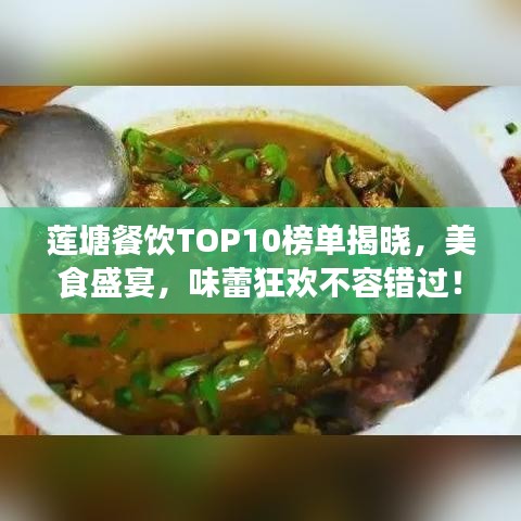 蓮塘餐飲TOP10榜單揭曉，美食盛宴，味蕾狂歡不容錯過！