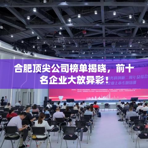 合肥頂尖公司榜單揭曉，前十名企業大放異彩！
