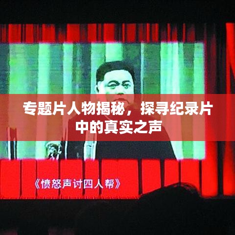 專(zhuān)題片人物揭秘，探尋紀(jì)錄片中的真實(shí)之聲