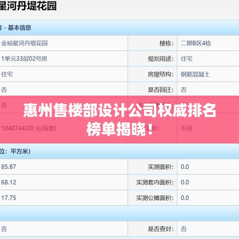 惠州售樓部設計公司權威排名榜單揭曉！